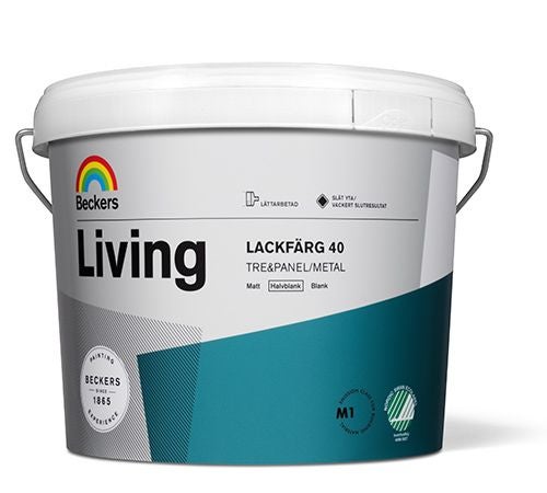 Living Lackfärg Halvblank 3 L Vit