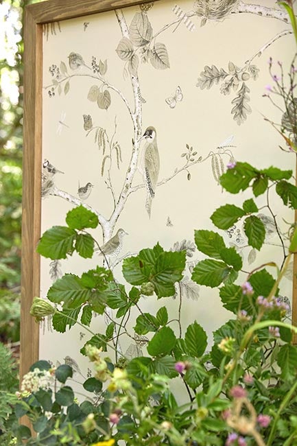 Sanderson - Woodland Chorus Sepia/Neu Country Woodland Wallcove