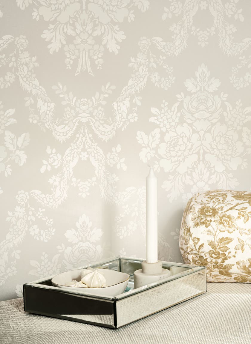 Casadeco Pompadour Gris Perle