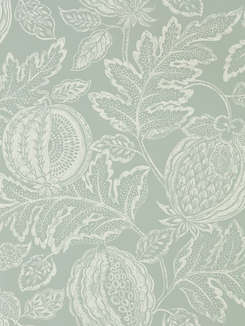 Sanderson - Cantaloupe English Grey Caspian Wallpapers