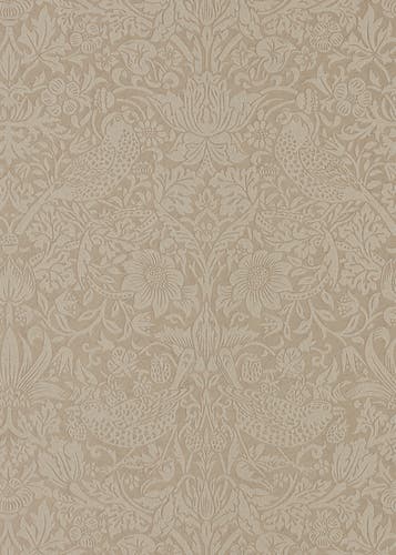 Morris & Co - Pure Strawberry Thief Tau Morris Pure Wallpapers