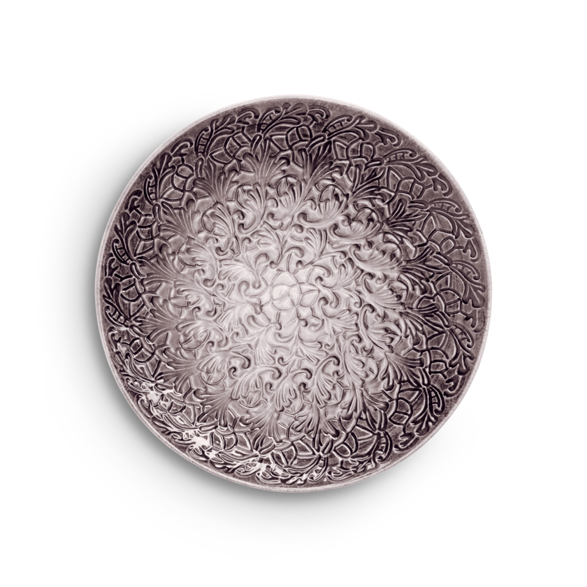 Lace Fat 34 cm Plommon