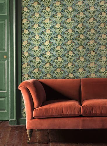 GP&J Baker - Brantwood Tulip & Jasmine Emerald BW45104-3