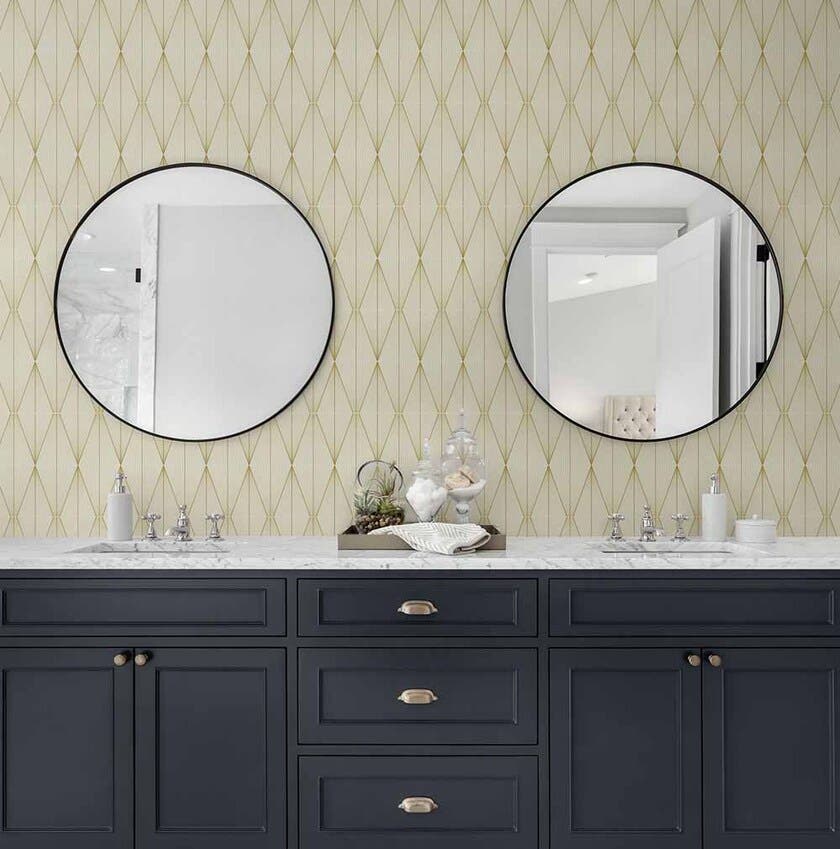 Peel & Stick Geo Diamond Goldenrod NW55805