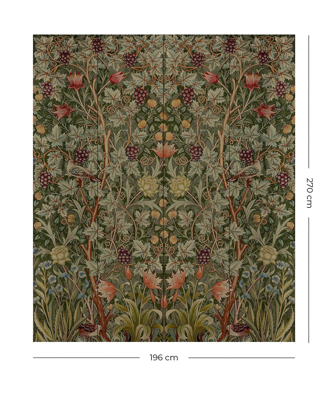 Midbec Tapeter - Vine Embroidery