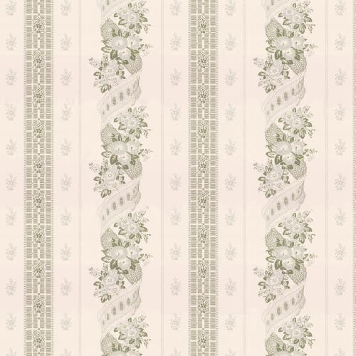 Lim & Handtryck - Felice Eleonore - Vit/Grön x114-54