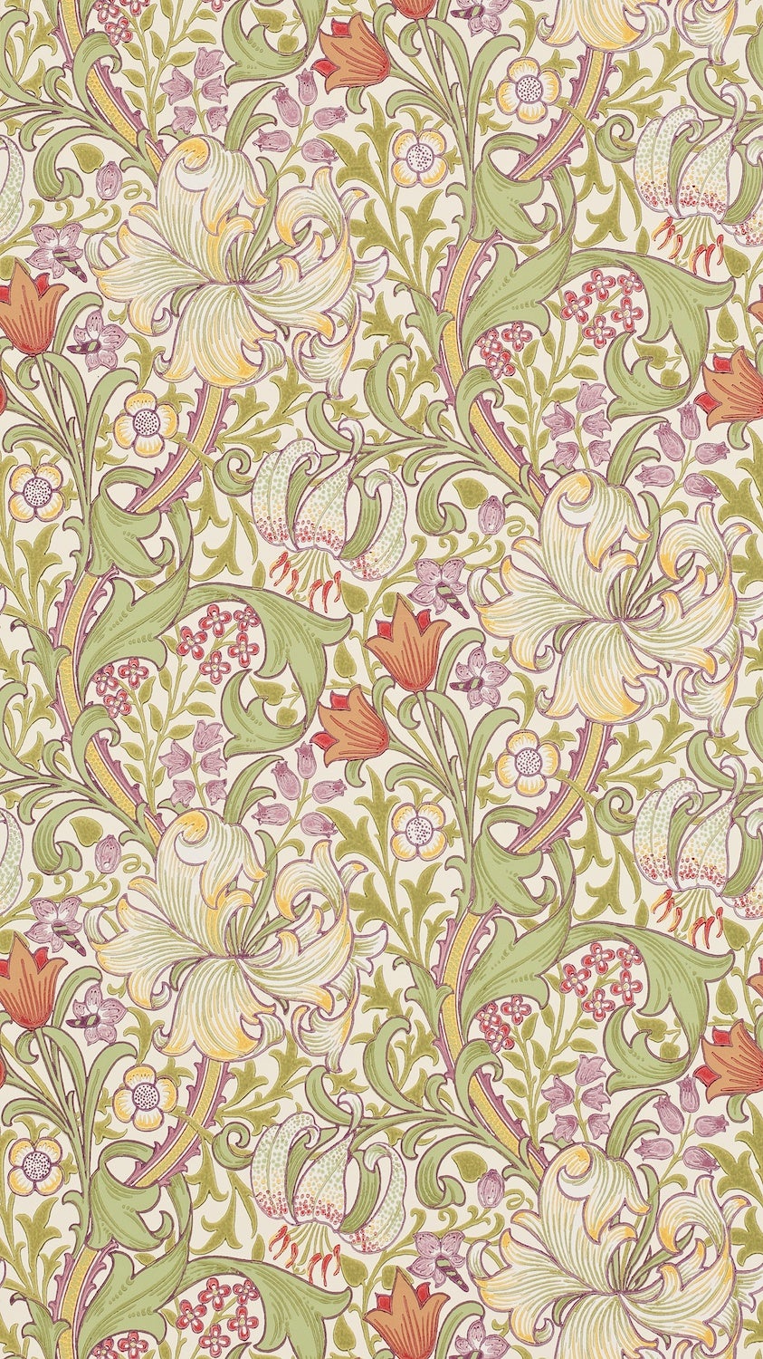 Morris & Co - Golden Lily Olive/Russet Morris 160th Anniversary