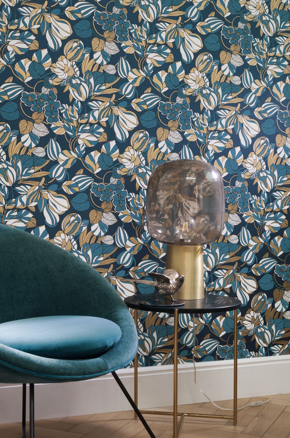 Casadeco - 1930 Tulipe Bleu / Or 1930