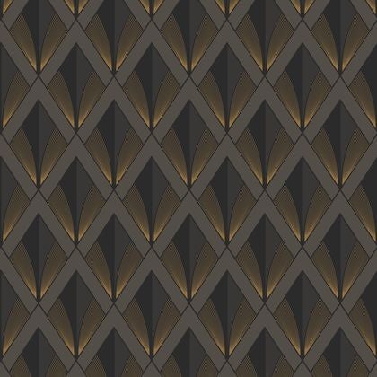 Casadeco - Chrysler Noir Reglisse Twenties