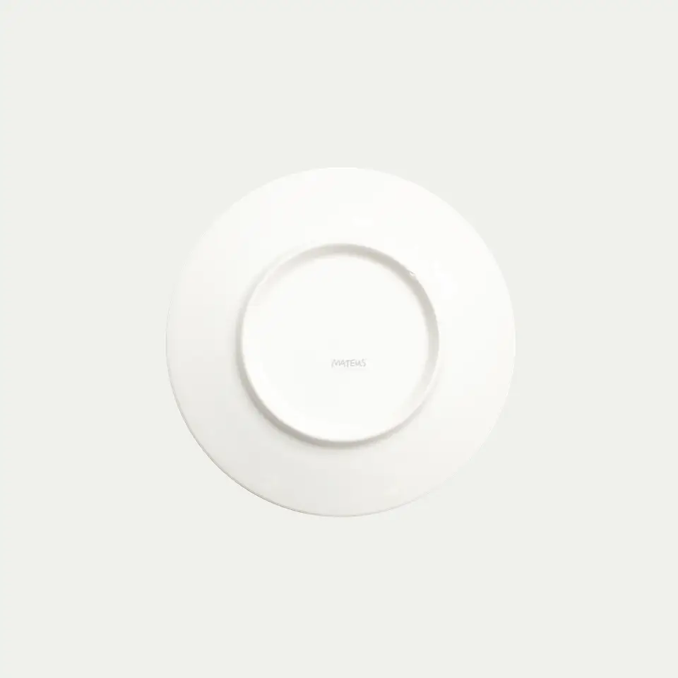 Flowers Tallrik Water Lilies 20 cm Vit