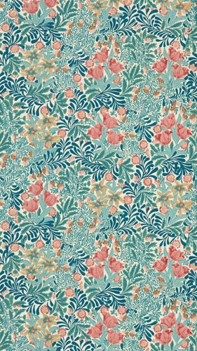 Morris & Co - Bower Indigo/Barbed Berry Emery Walkers House Wall