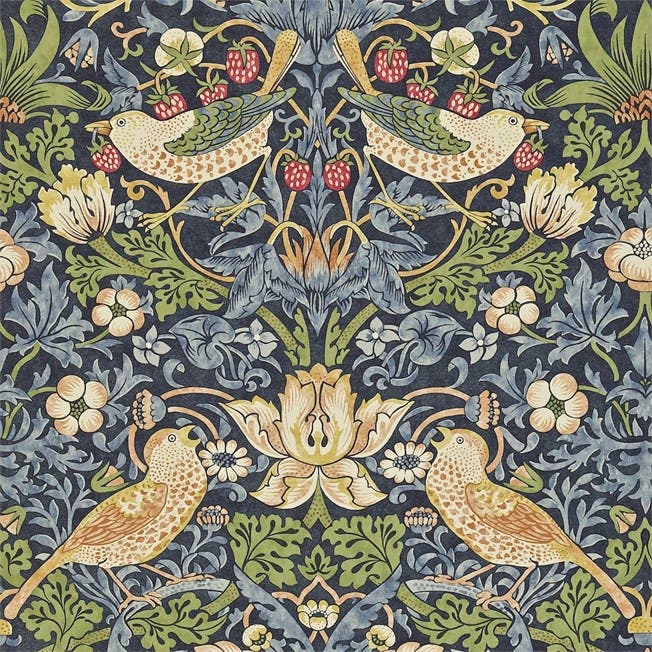 Strawberry Thief Indigo/M Morris 160th Anniversary