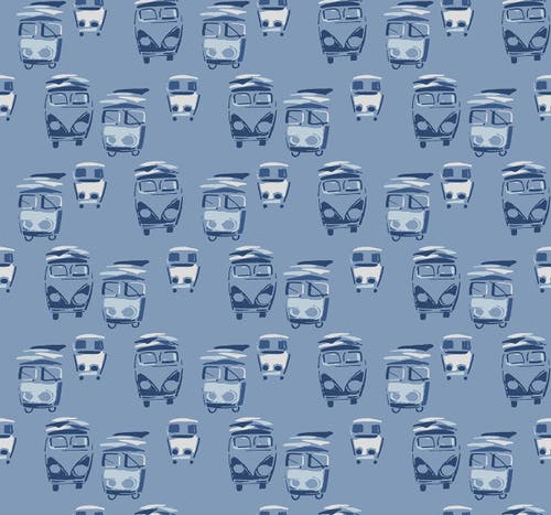 Carma - Navy, Grey & White