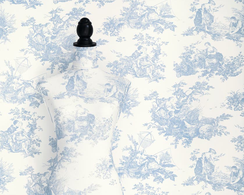 Casadeco Scene D'Été Bleu Porcelaine