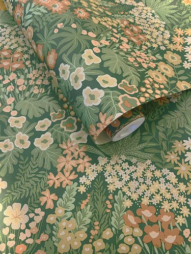 Intrade - Lysandra Emerald Green Tales of the Manor Tapet