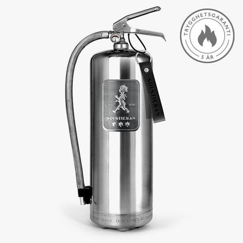 Brandsläckare 6 kg Design Steel Edition
