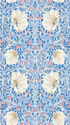Morris & Co - Pimpernel Woad Simply Morris Wallpapers