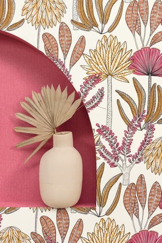 Caselio - Uni Mat Fuchsia Damier