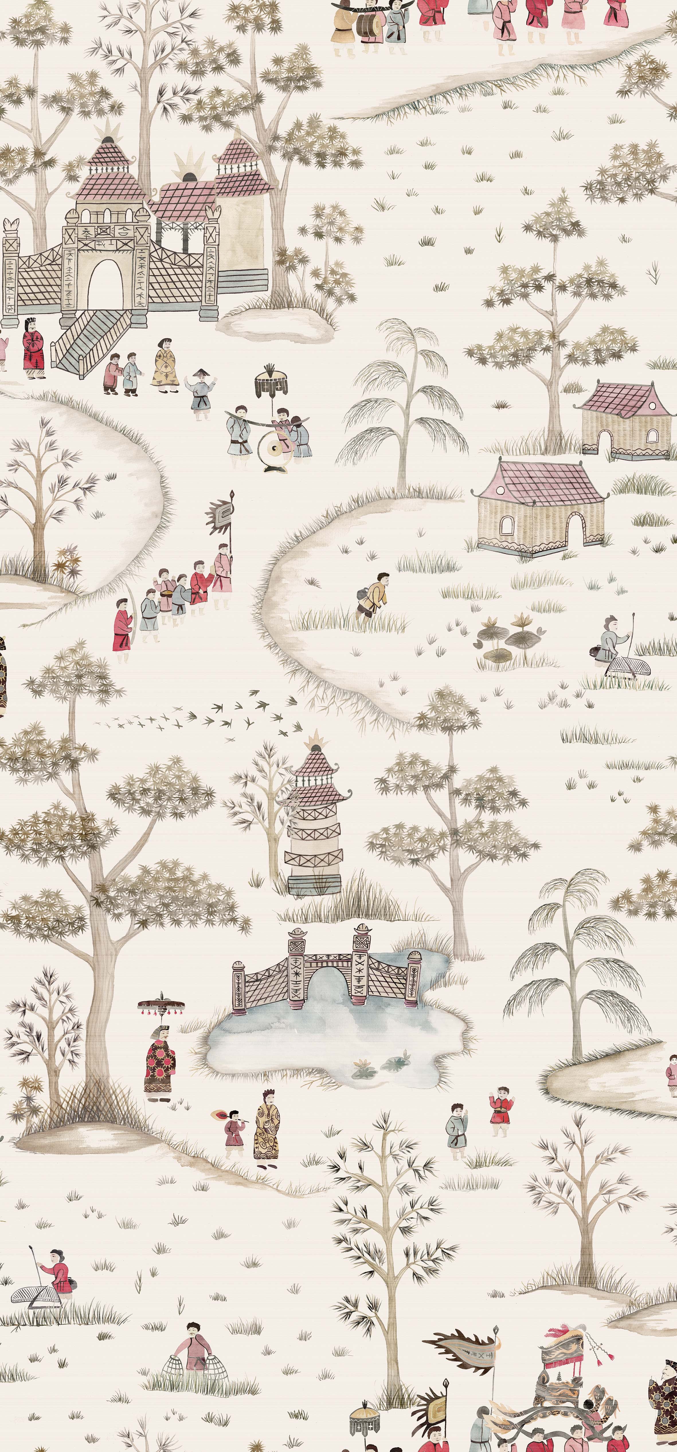 Nina Campbell - Parade Nc Cathay Parade Chocolat