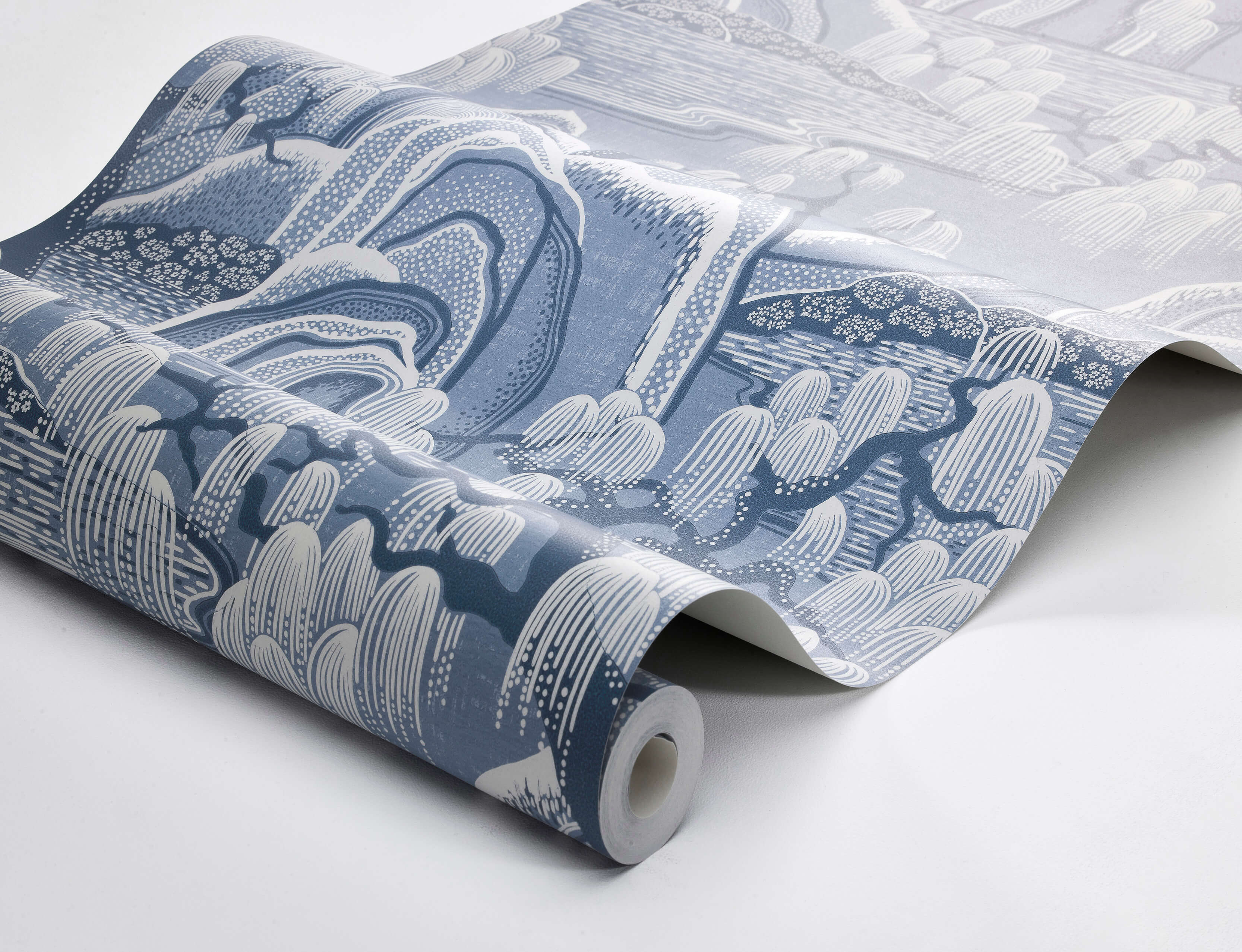 Boråstapeter - Indigo Garden - Blue & White