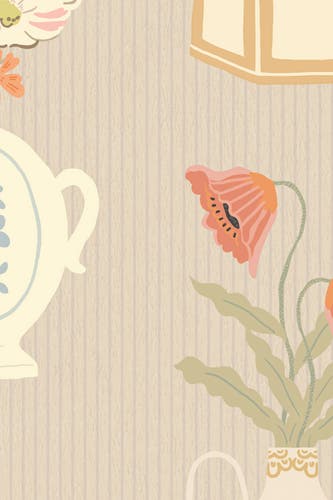 Majvillan - Floral Daiquiri XL Misty Gray