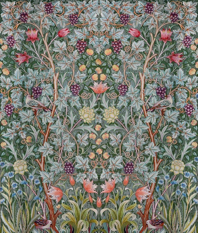 Midbec Tapeter - Vine Embroidery