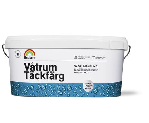 Våtrum Täckfärg 4 L Vit