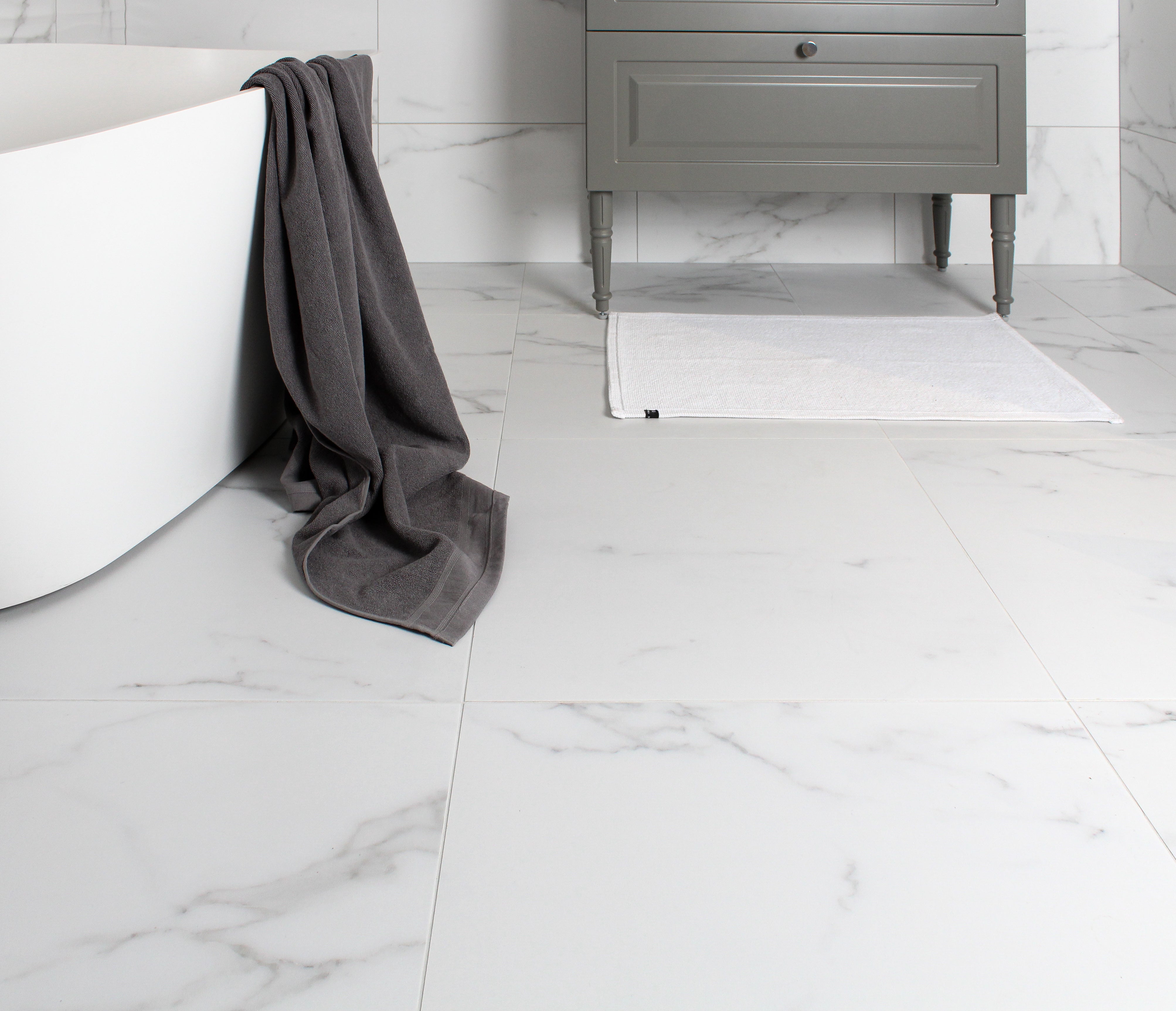 Marble Art Vit matt 60x60 såg