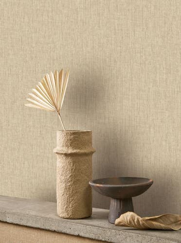 Casadeco - Scribe Beige Raphia Babylone Cad
