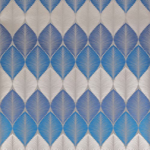 Osborne & Little - Leaf Fall Meatallic Navy