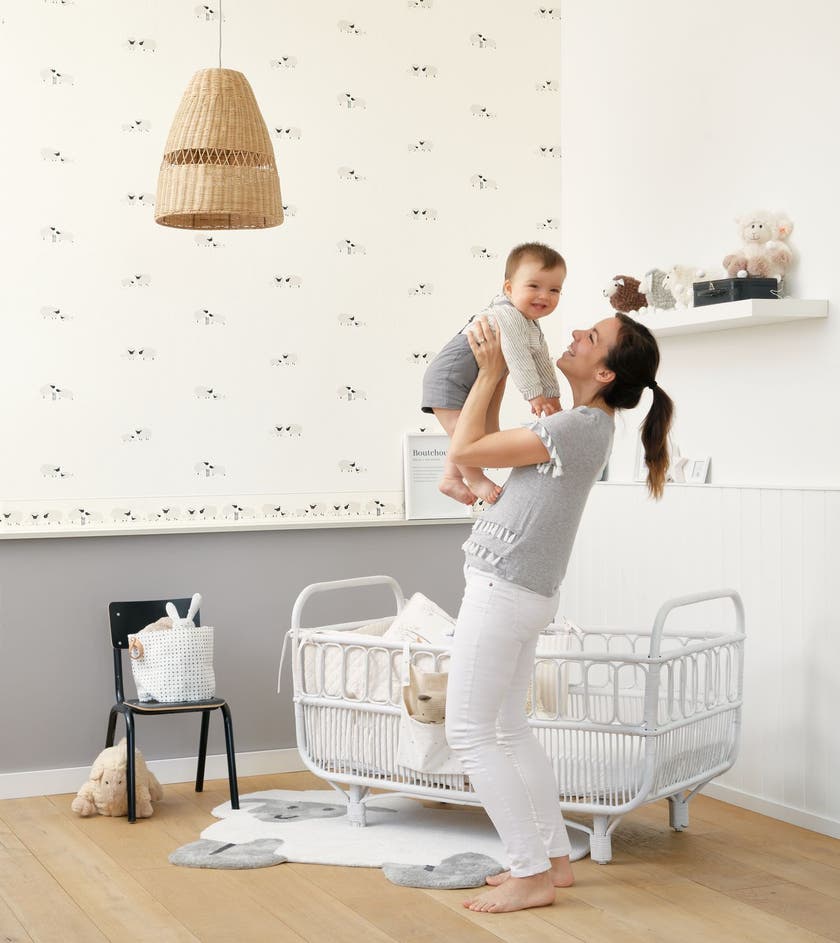 Casadeco - Rose & Nino Uni Gris Fonc Rose & Nino Cad