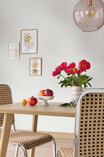 Caselio - Uni Mat Gris Perle Damier