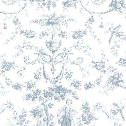 Casadeco - L'Orangerie Bleu Grise Les Belles Toiles De Jouy