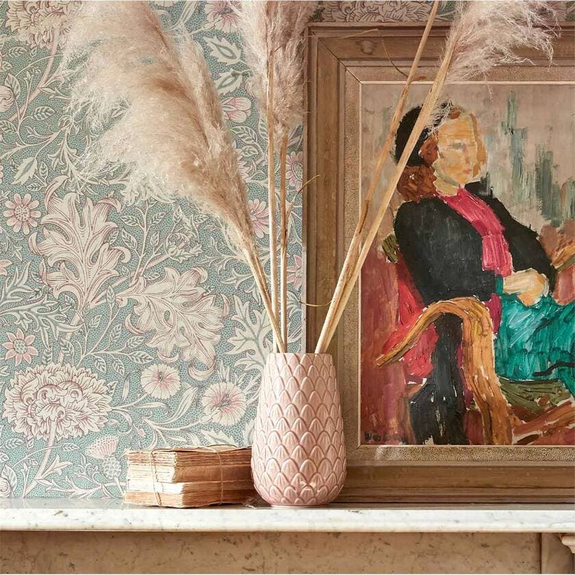 Double Bough Teal Rose Melsetter Wallpapers