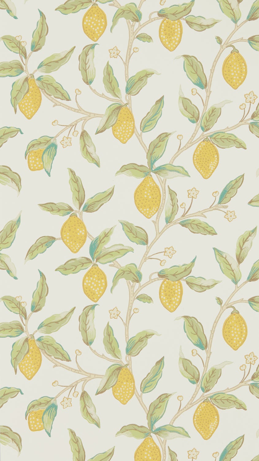 Morris & Co - Lemon Tree Bay Leaf Melsetter Wallpapers