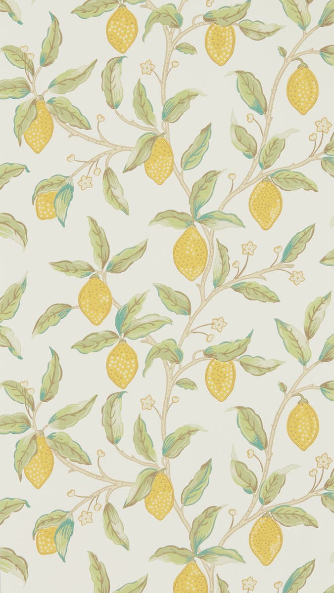 Morris & Co - Lemon Tree Bay Leaf Melsetter Wallpapers