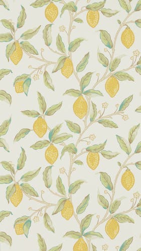 Morris & Co - Lemon Tree Bay Leaf Melsetter Wallpapers
