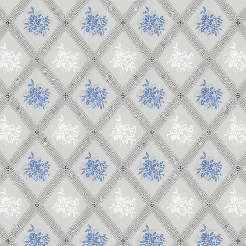 Lim & Handtryck - Karoline - Ljusblå/blå K12-44