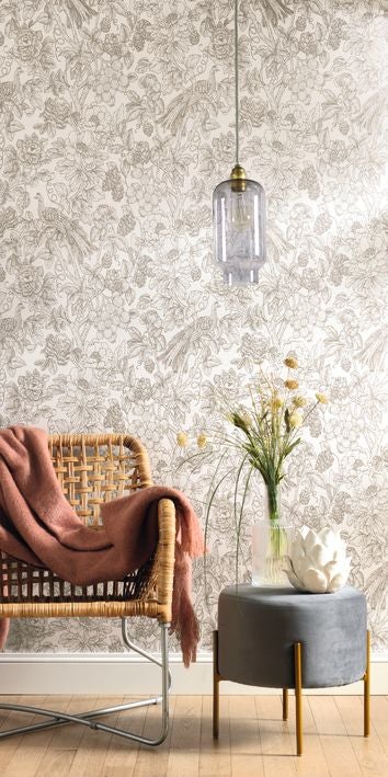 Casadeco - Delicacy Feather Noir Delicacy