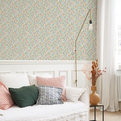 Casadeco - Pansy Bleu / Rose Flower Market