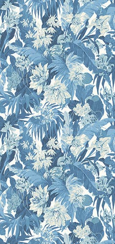 GP&J Baker - Original Tropical Flower Blue BW45132-2