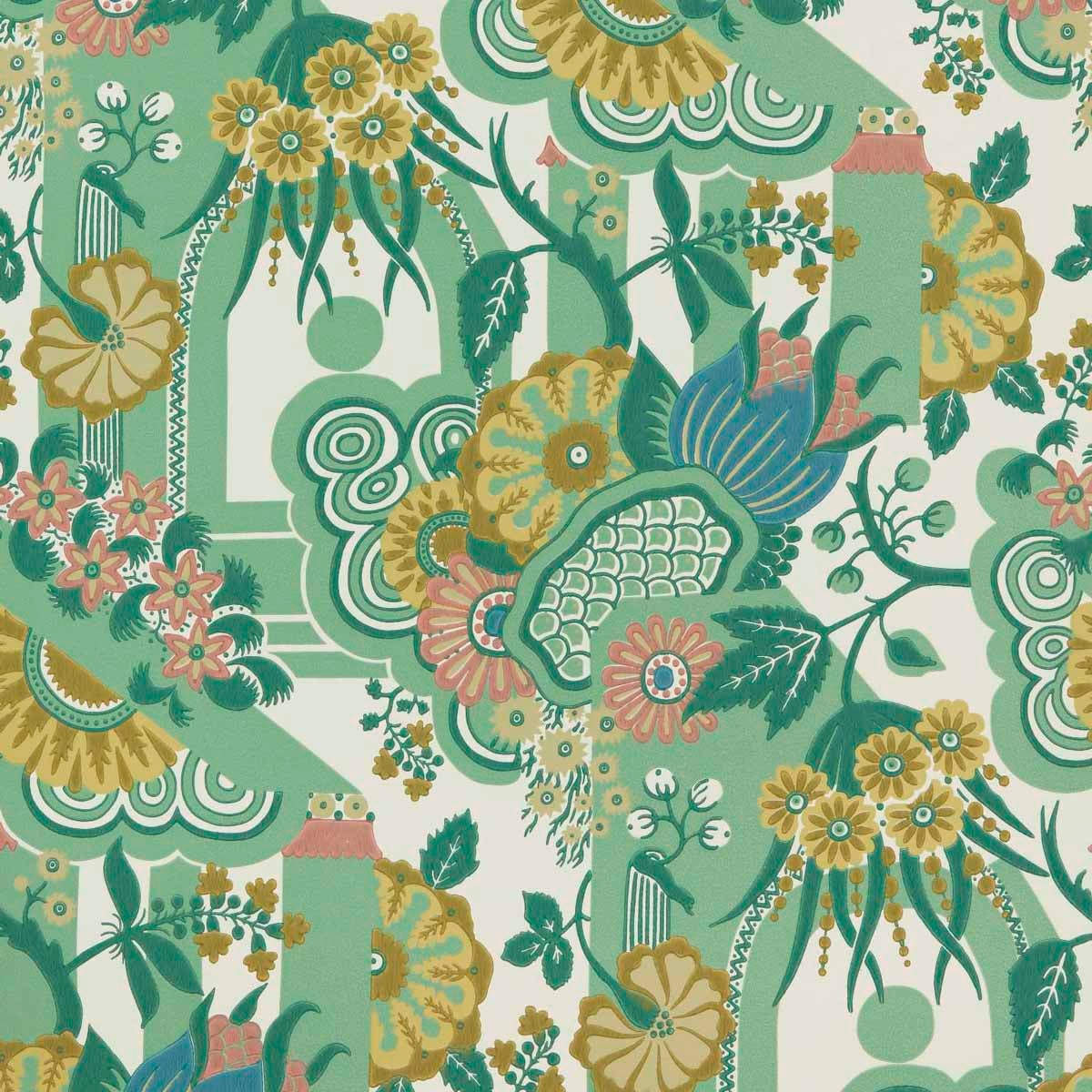 Carma - Pineapple Garden verde V&A Decorative Papers 2