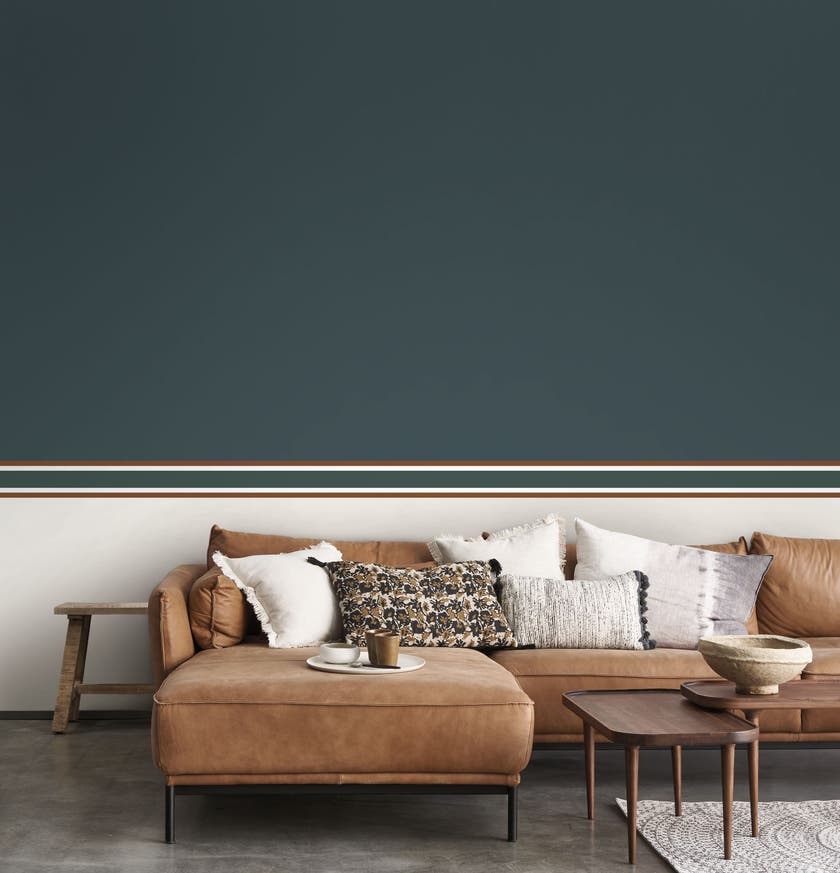 Casadeco - L'Elegante Bleu Petrole / Galons & Frises