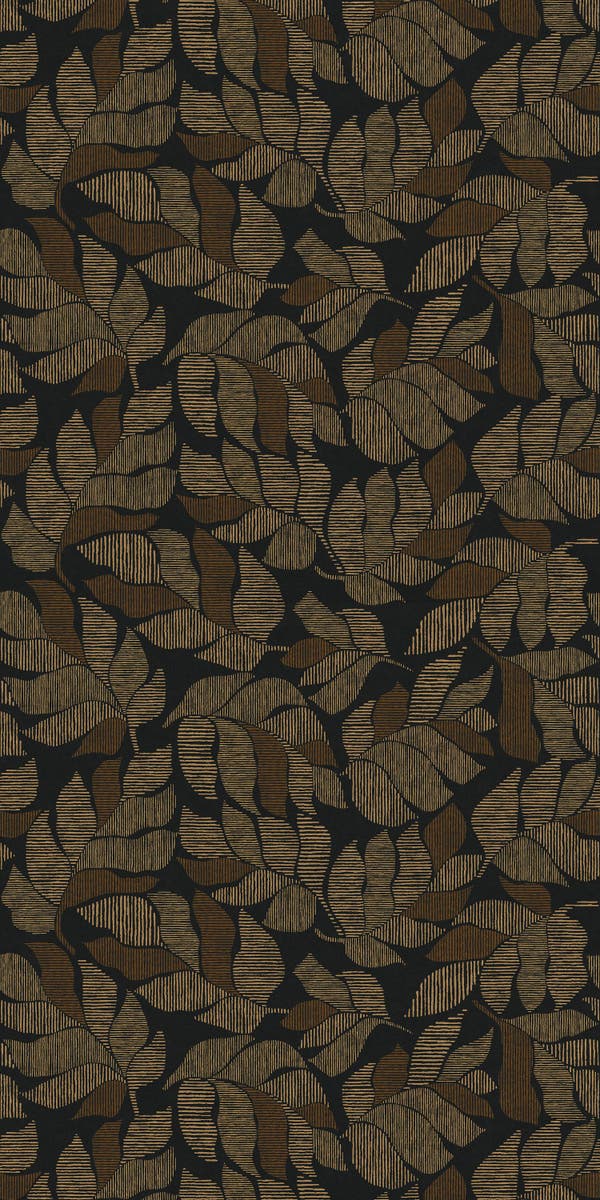 Casamance Lontara Noir/Doré