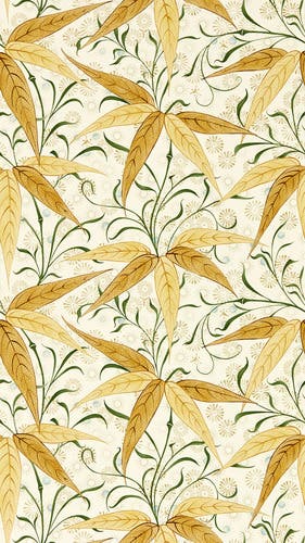 Morris & Co - Bamboo Sunflower Morris and Friends Wallpa