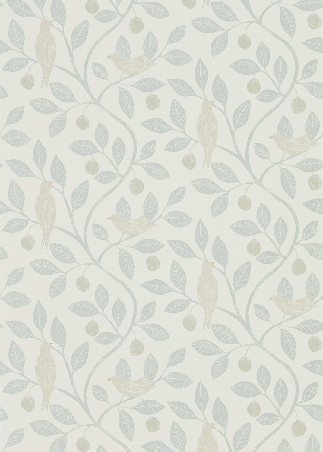 Sanderson - Damson Tree Mineral/Dove Potting Room Wallpapers