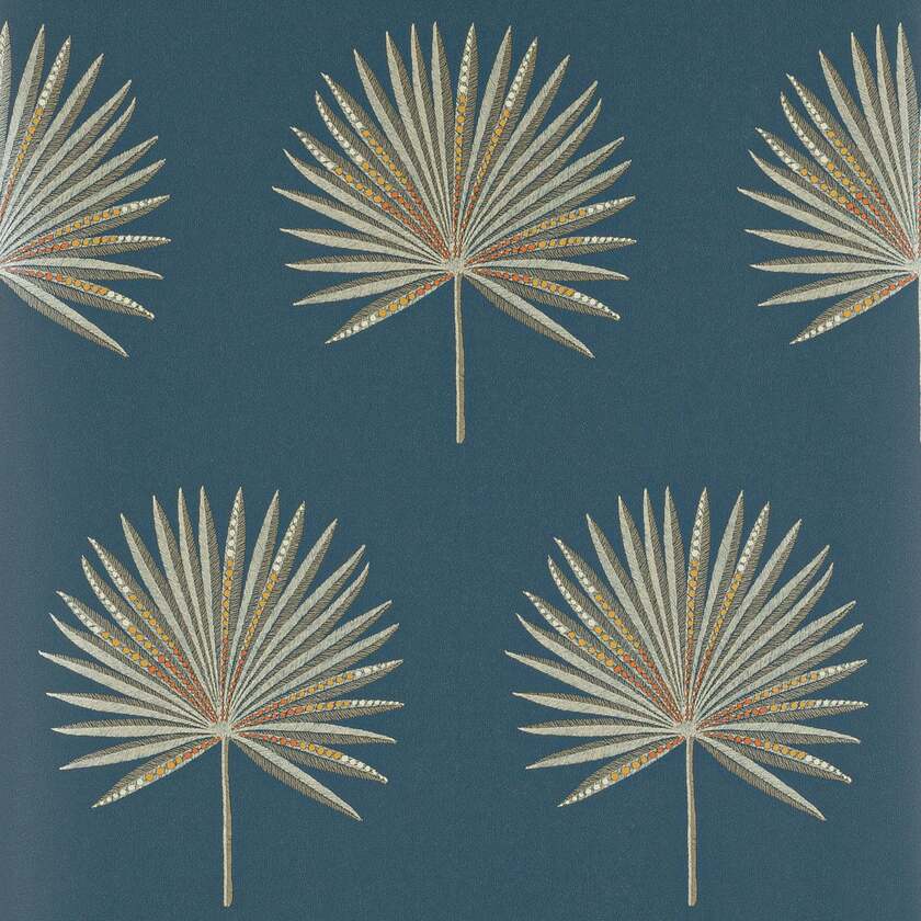 Jane Churchill - Fortunei Navy/Silver