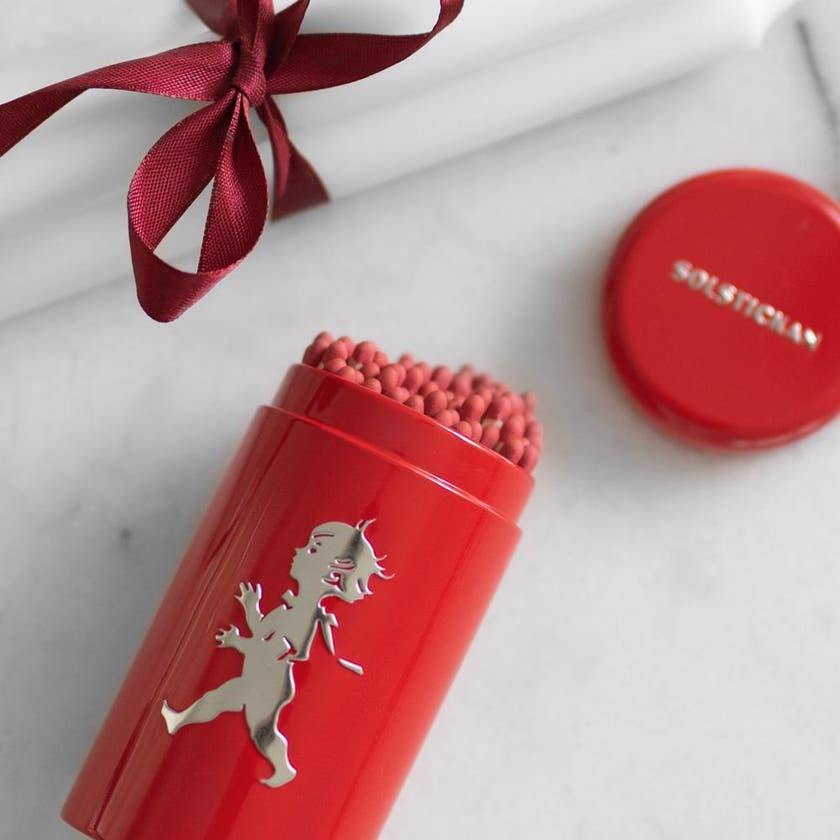 Rör tändstickor, Röd (ca 100 stickor)