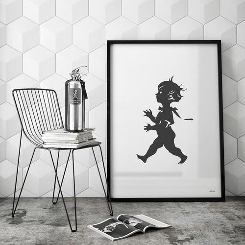 Brandsläckare 2 kg Design Steel Edition