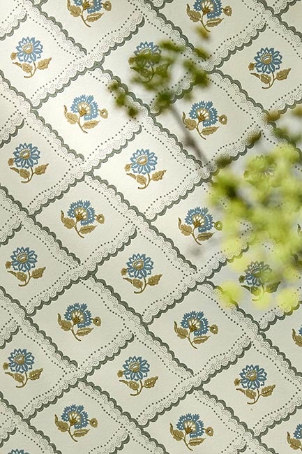 Sanderson - Fairdown Wedgwood/Willow Country Woodland Wallcove